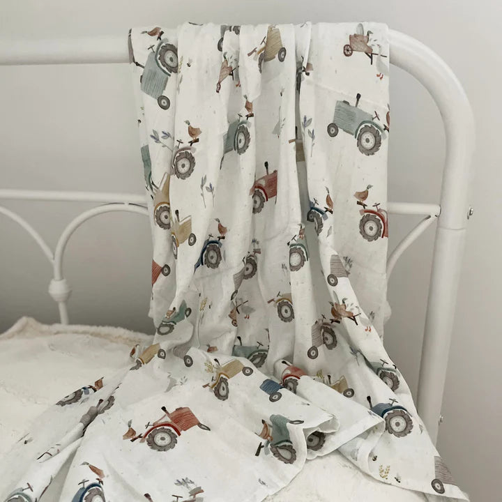 Mousseline - bambou & coton - Tracteurs