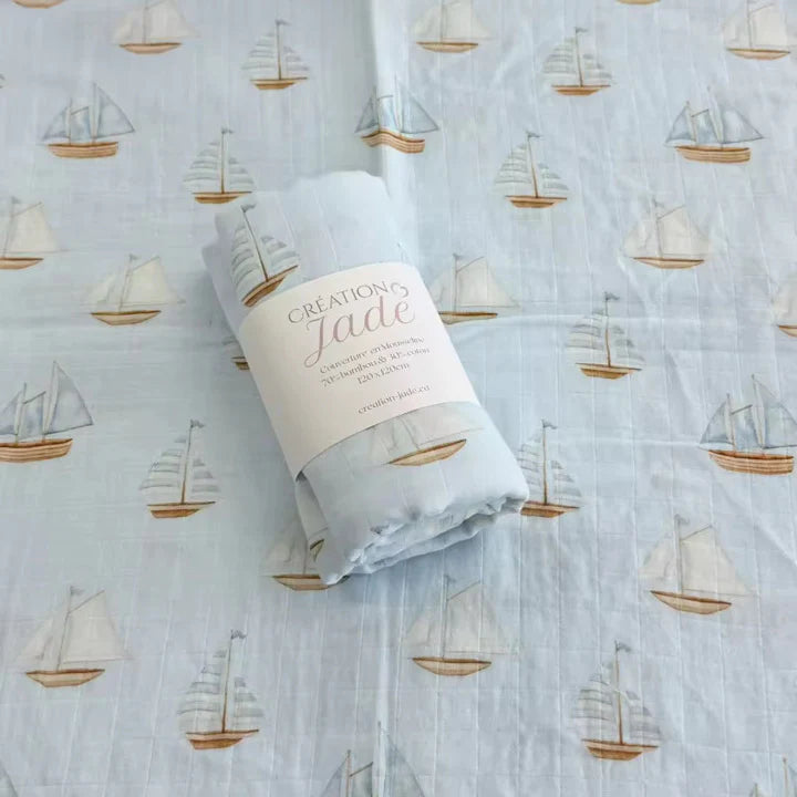 Mousseline - bambou & coton - Vogue petit navire