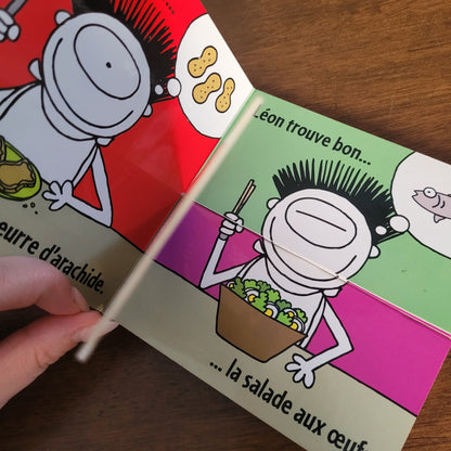 LIVRE | La courte échelle | Jouons avec Léon -Les aliments