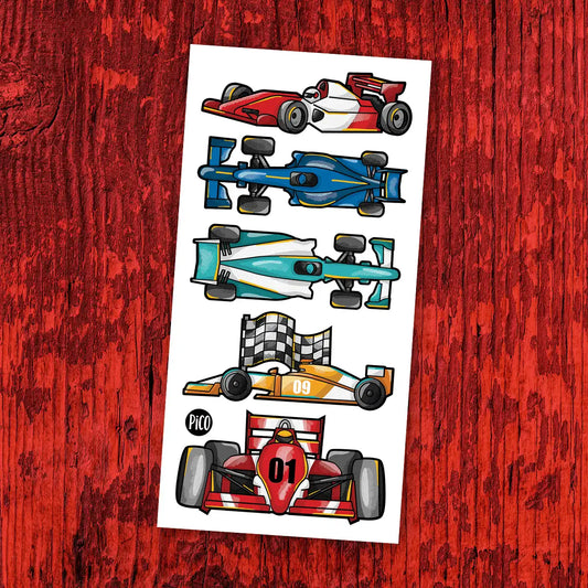 TATOUAGE TEMPORAIRE | LA COURSE AUTOMOBILE