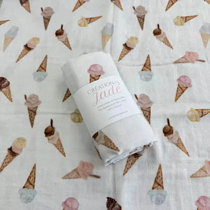 Mousseline - bambou & coton - Cornet