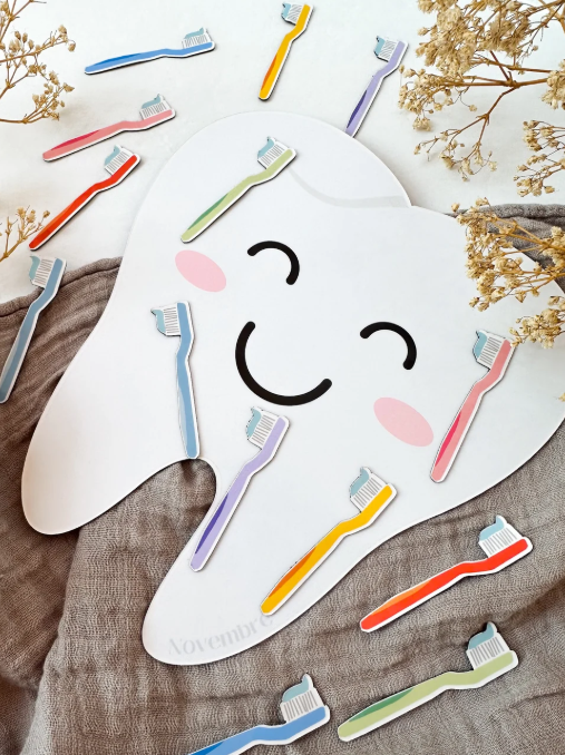 Système de motivation au brossage des dents pour enfants