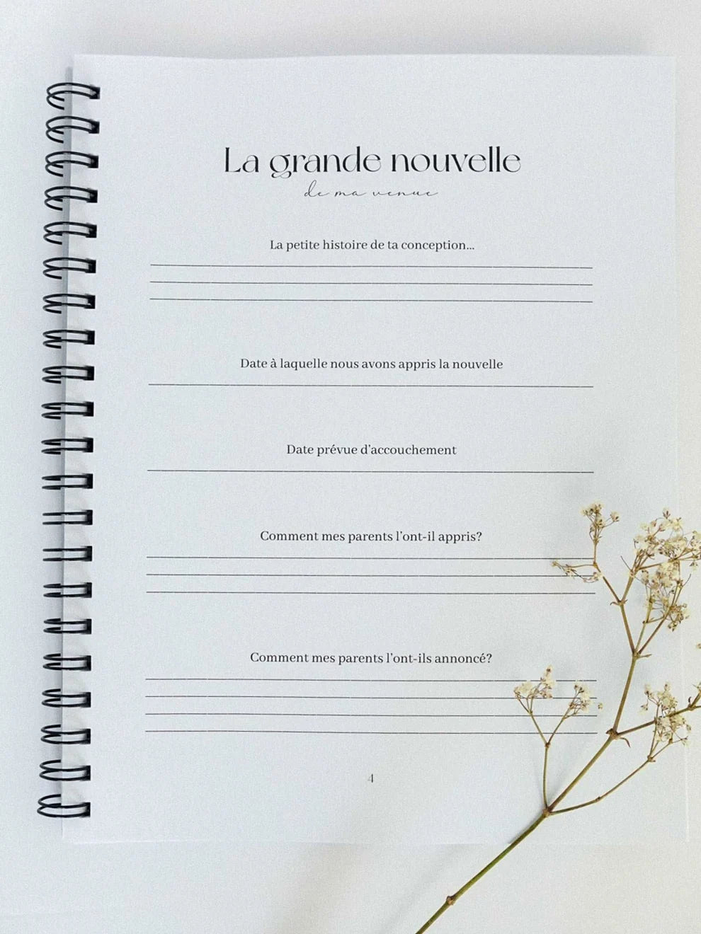 Ta petite histoire | Livre de bébé et grossesse 0 à 5 ans | Savane