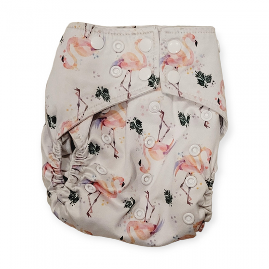 Couche À Poche-Boutons LPO | Flamant