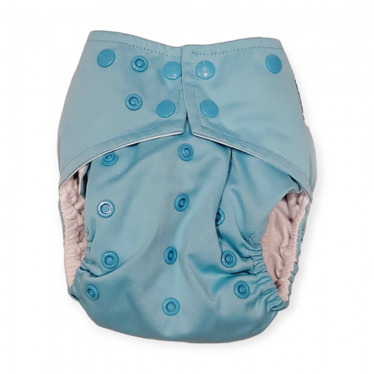 Couche À Poche-Boutons LPO | Bleu Sarcelle