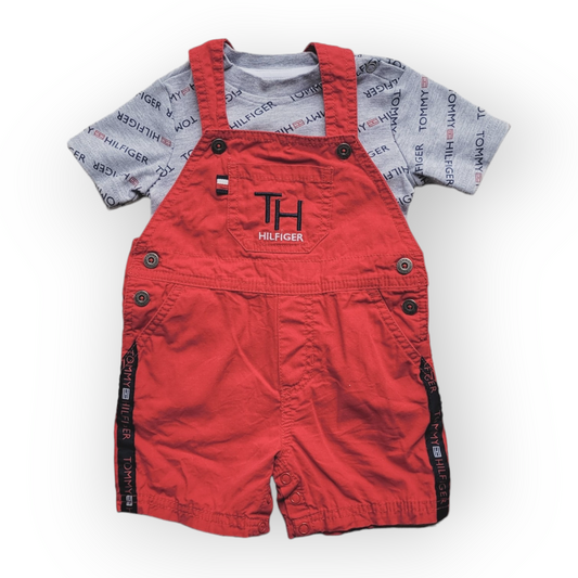 Ensemble salopette-short | Tommy Hilfiger | 12 mois