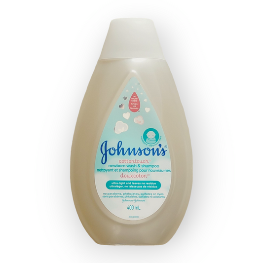 Nettoyant et shampoing pour nouveau-né | Johnson's | 400 ml