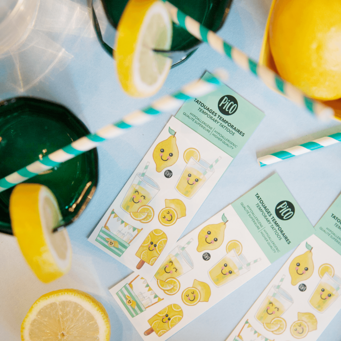 TATOUAGE TEMPORAIRE | LIMONADE SUCRÉE